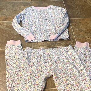 Easter Vineyard Vines Girls' Pink Multi-Color Patterned Cotton Pajama Set
